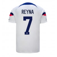 Koszulka piłkarska Stany Zjednoczone Giovanni Reyna #7 Strój Domowy MŚ 2022 tanio Krótki Rękaw